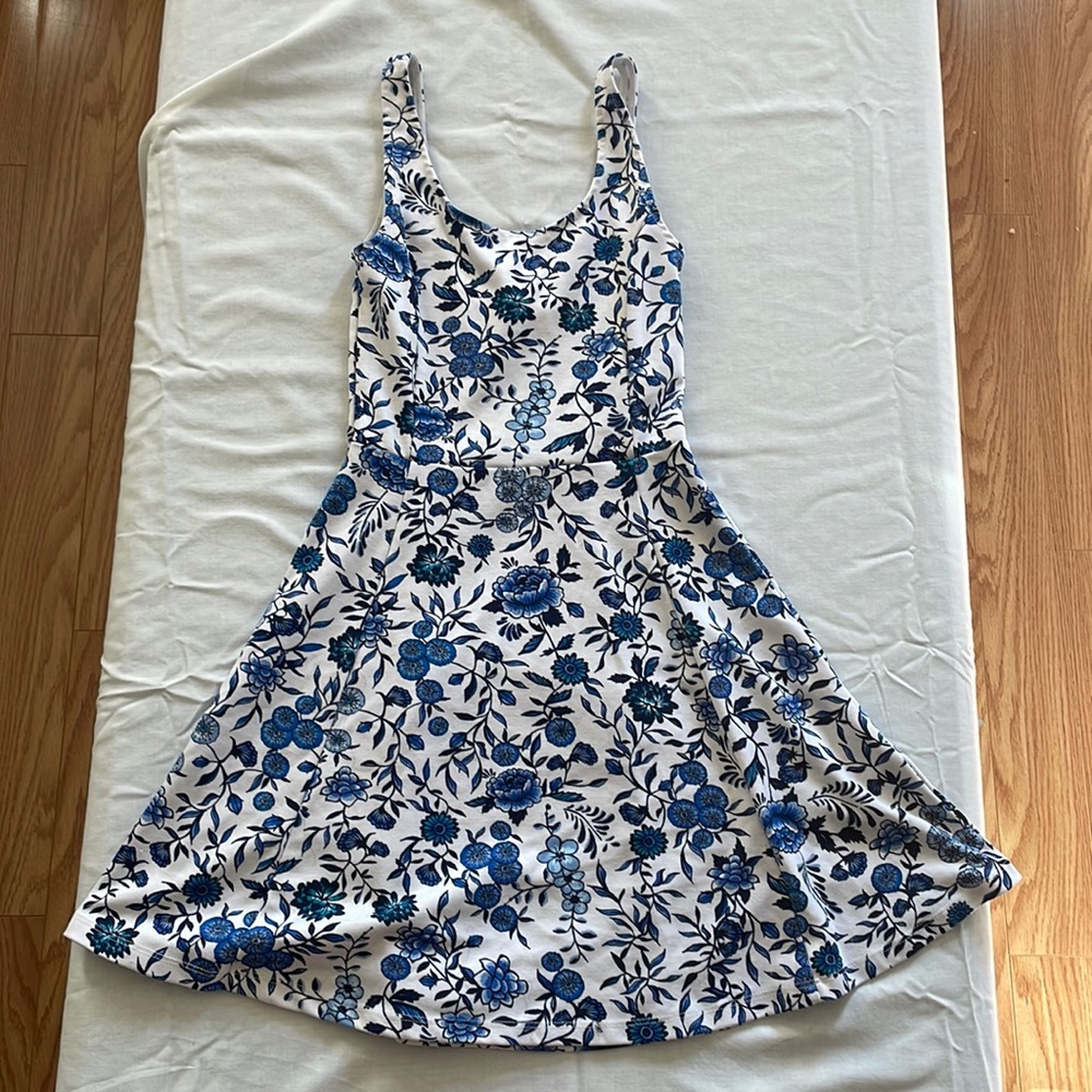 CUTE FLOWER PATTERN MINI DRESS